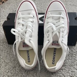 Converse White and Red Women's Sneakers